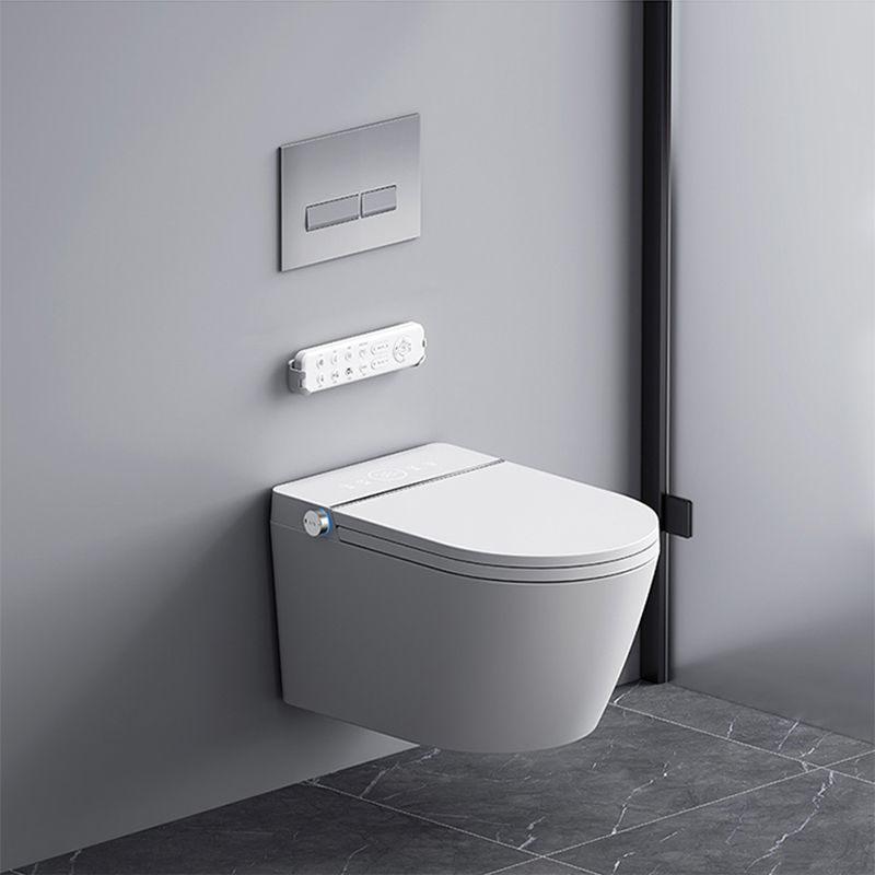 Contemporary Water Pressure Control Ceramic Elongated Heated Seat Smart Bidet Clearhalo 'Bathroom Remodel & Bathroom Fixtures' 'Bidets' 'Home Improvement' 'home_improvement' 'home_improvement_bidets' 'Toilets & Bidets' 1200x1200_058553e2-9ab2-401d-a473-15c860a360f9