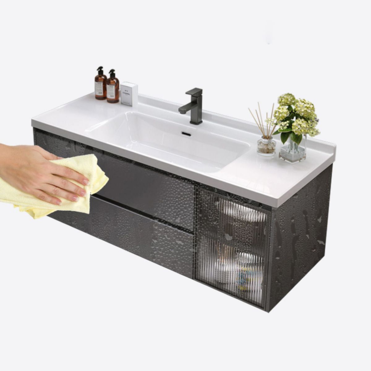 Wall Mount Sink Included Bathroom Sink Vanity with Mirror Sink Clearhalo 'Bathroom Remodel & Bathroom Fixtures' 'Bathroom Vanities' 'bathroom_vanities' 'Home Improvement' 'home_improvement' 'home_improvement_bathroom_vanities' 1200x1200_05aeabd7-76cc-4805-b976-ba70316ce08d