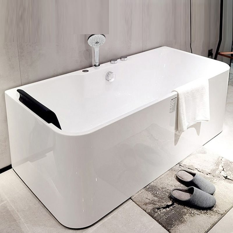 Acrylic Rectangular Tub Freestanding Soaking Bath , 31.5-inch Wide Clearhalo 'Bathroom Remodel & Bathroom Fixtures' 'Bathtubs' 'Home Improvement' 'home_improvement' 'home_improvement_bathtubs' 'Showers & Bathtubs' 1200x1200_0660f6cc-b140-4762-b6a9-67d9823c2628