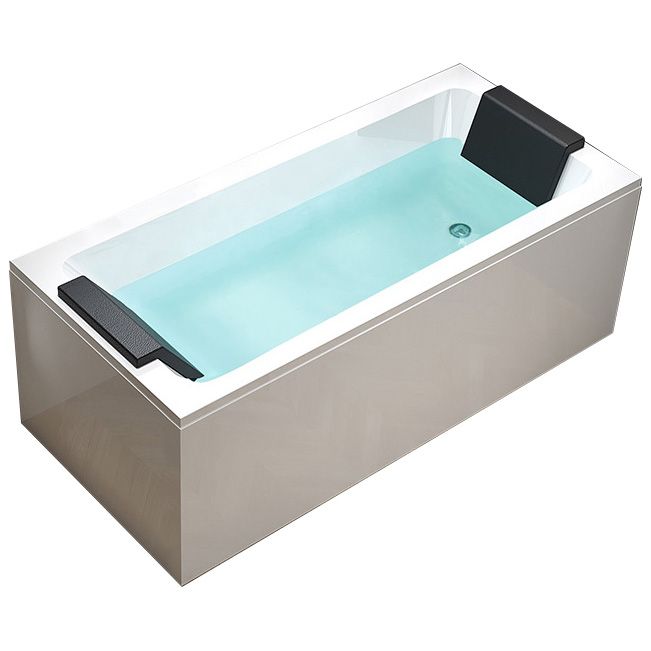 Soaking Back to Wall Bathtub Antique Finish Rectangular Modern Bath Tub Clearhalo 'Bathroom Remodel & Bathroom Fixtures' 'Bathtubs' 'Home Improvement' 'home_improvement' 'home_improvement_bathtubs' 'Showers & Bathtubs' 1200x1200_0689e6e5-3da2-4473-bbfc-239168731220