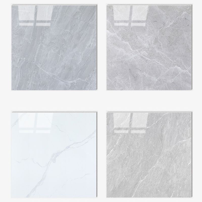 Modern Style Polished Floor Tile Waterproof Square Straight Edge Floor Tile Clearhalo 'Floor Tiles & Wall Tiles' 'floor_tiles_wall_tiles' 'Flooring 'Home Improvement' 'home_improvement' 'home_improvement_floor_tiles_wall_tiles' Walls and Ceiling' 1200x1200_06def23f-5f31-4c15-8bfb-ebbcd0c6197f