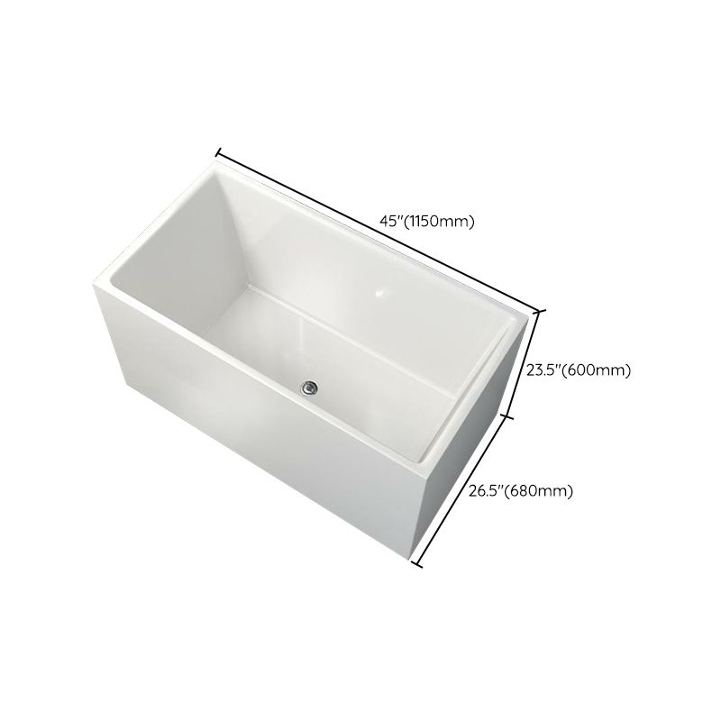 Soaking Rectangular Bathtub Antique Finish Freestanding Bath Tub Clearhalo 'Bathroom Remodel & Bathroom Fixtures' 'Bathtubs' 'Home Improvement' 'home_improvement' 'home_improvement_bathtubs' 'Showers & Bathtubs' 1200x1200_06f3f770-ef9e-4005-8383-120a4359386a