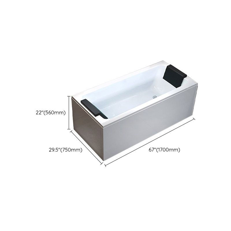 Modern Style Alcove Bath Tub Acrylic Rectangular Bathroom Bathtub with Faucet Clearhalo 'Bathroom Remodel & Bathroom Fixtures' 'Bathtubs' 'Home Improvement' 'home_improvement' 'home_improvement_bathtubs' 'Showers & Bathtubs' 1200x1200_06f9df0e-4a80-451a-8258-447ca3887e29