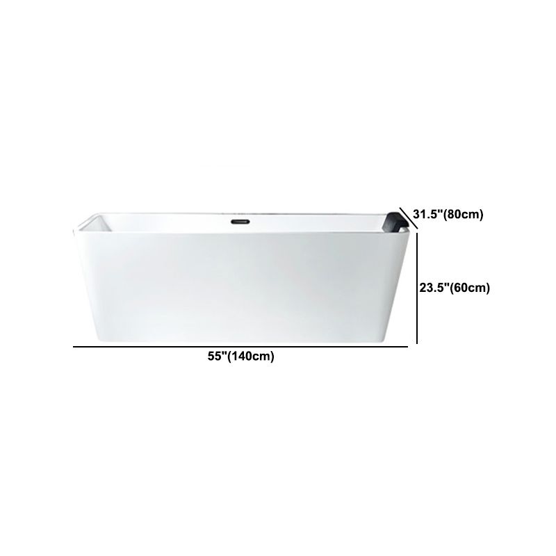 Modern Acrylic Bath Tub Freestanding Matte Finish Bathtub for Home Clearhalo 'Bathroom Remodel & Bathroom Fixtures' 'Bathtubs' 'Home Improvement' 'home_improvement' 'home_improvement_bathtubs' 'Showers & Bathtubs' 1200x1200_076d6cb9-80cc-4036-811b-f7671fcd37eb