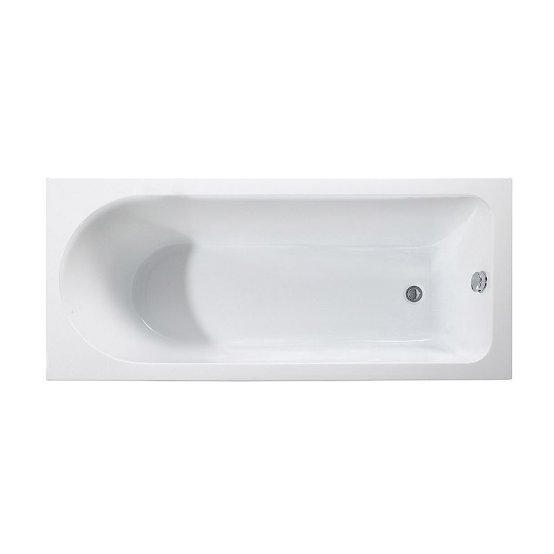 Modern Acrylic Home Bathtub Freestanding Rectangular Tub in White Clearhalo 'Bathroom Remodel & Bathroom Fixtures' 'Bathtubs' 'Home Improvement' 'home_improvement' 'home_improvement_bathtubs' 'Showers & Bathtubs' 1200x1200_07772223-024c-49ad-bce2-8906bfff309c