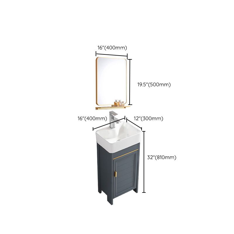 Glam Metal Sink Vanity Freestanding Single-Sink Bathroom Sink Vanity Clearhalo 'Bathroom Remodel & Bathroom Fixtures' 'Bathroom Vanities' 'bathroom_vanities' 'Home Improvement' 'home_improvement' 'home_improvement_bathroom_vanities' 1200x1200_078d9a21-2f1e-4052-823c-76ceaec23388