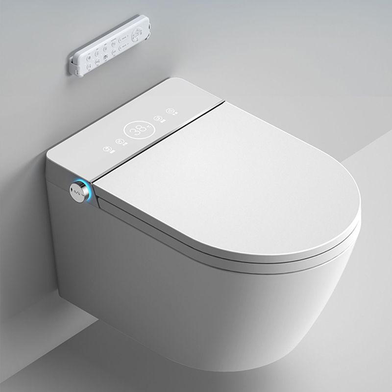 Elongated Wall Mounted Bidet in White Smart Bidet with Heated Seat Clearhalo 'Bathroom Remodel & Bathroom Fixtures' 'Bidets' 'Home Improvement' 'home_improvement' 'home_improvement_bidets' 'Toilets & Bidets' 1200x1200_078f4e56-bae1-4dbe-8374-aedbfdaacf91