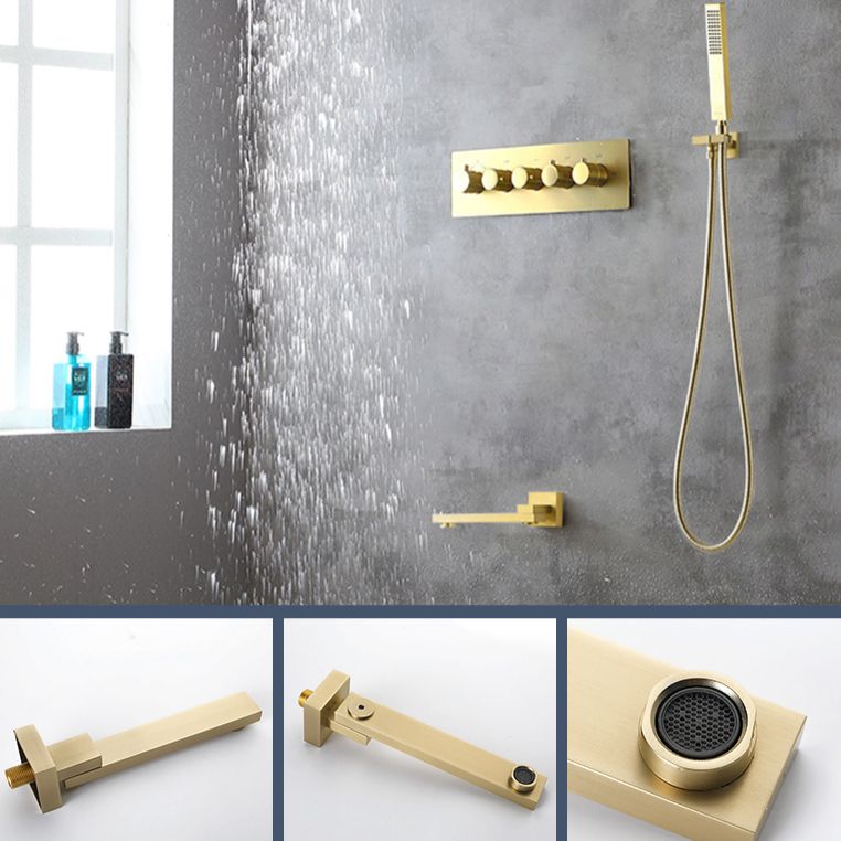 Modern Shower Trim Brass Body Jets Adjustable Shower Head Shower System Clearhalo 'Bathroom Remodel & Bathroom Fixtures' 'Home Improvement' 'home_improvement' 'home_improvement_shower_faucets' 'Shower Faucets & Systems' 'shower_faucets' 'Showers & Bathtubs Plumbing' 'Showers & Bathtubs' 1200x1200_07a52296-eca9-4def-a63f-d9d97c9b0ced