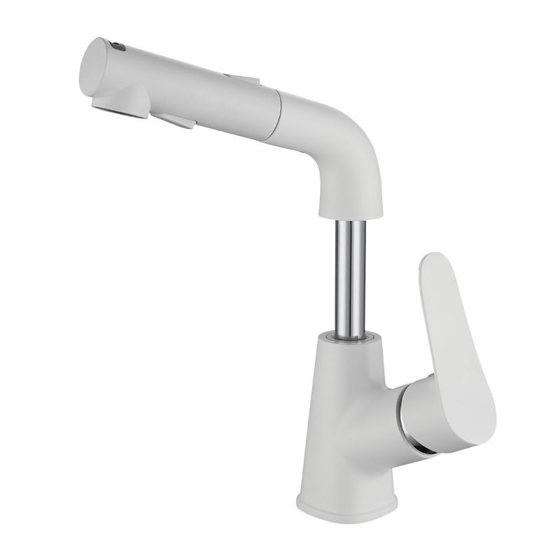 Modern Bathroom Vessel Faucet Grass Lever Swivel Spout with Hoses Lavatory Faucet Clearhalo 'Bathroom Remodel & Bathroom Fixtures' 'Bathroom Sink Faucets' 'Bathroom Sinks & Faucet Components' 'bathroom_sink_faucets' 'Home Improvement' 'home_improvement' 'home_improvement_bathroom_sink_faucets' 1200x1200_07bba5b3-65b4-4e08-aece-06c3c7d730ab