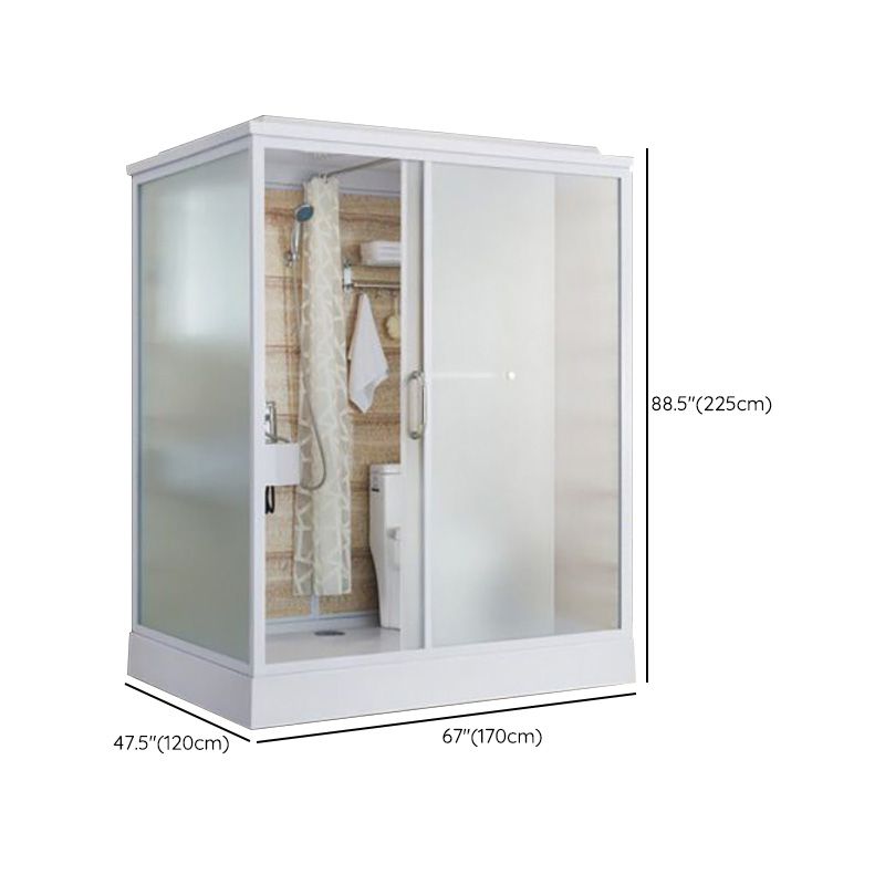 Modern Rectangle Shower Stall Clear Tempered Shower Stall for Bathroom Clearhalo 'Bathroom Remodel & Bathroom Fixtures' 'Home Improvement' 'home_improvement' 'home_improvement_shower_stalls_enclosures' 'Shower Stalls & Enclosures' 'shower_stalls_enclosures' 'Showers & Bathtubs' 1200x1200_07be4076-c217-4f18-bd49-fa9d58e0f0de