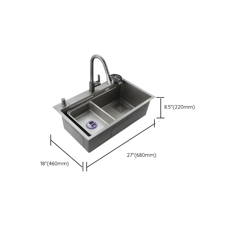 Classic Workstation Sink Stainless Steel Modern Prep Station Clearhalo 'Home Improvement' 'home_improvement' 'home_improvement_kitchen_sinks' 'Kitchen Remodel & Kitchen Fixtures' 'Kitchen Sinks & Faucet Components' 'Kitchen Sinks' 'kitchen_sinks' 1200x1200_080de9d0-8a36-45ca-9bab-253a0977cd9c