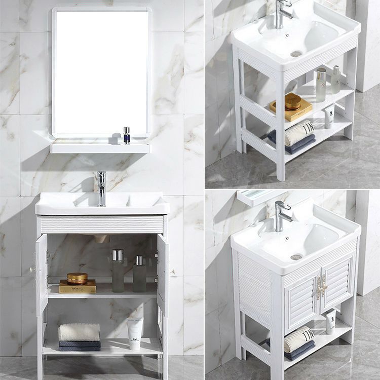 Modern Freestanding Sink Included Sink Vanity in White for Bathroom Clearhalo 'Bathroom Remodel & Bathroom Fixtures' 'Bathroom Vanities' 'bathroom_vanities' 'Home Improvement' 'home_improvement' 'home_improvement_bathroom_vanities' 1200x1200_081bff7f-cbbf-45de-8599-0209ac376d01