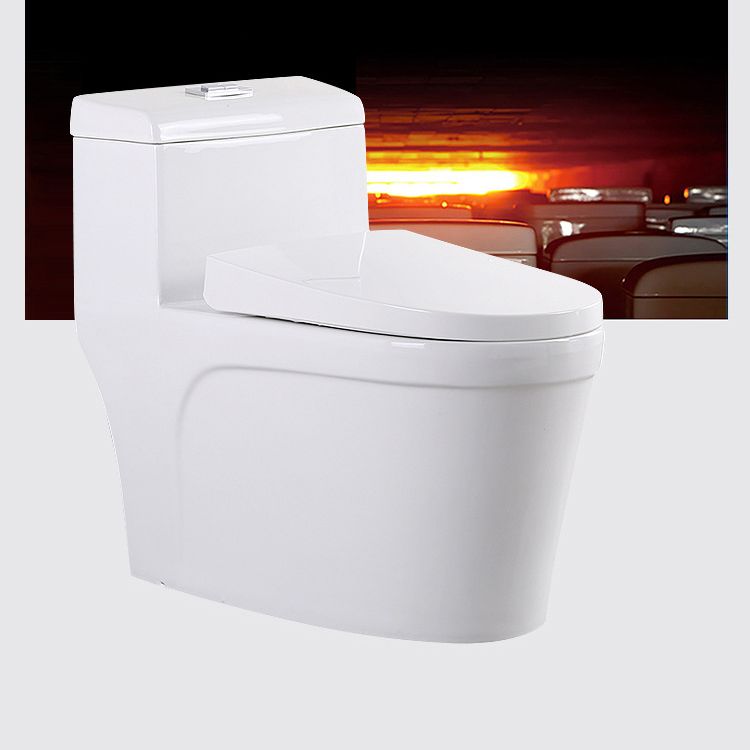 White Modern Flush Toilet Ceramic Elong One-Piece Toilet with Slow Close Seat Clearhalo 'Bathroom Remodel & Bathroom Fixtures' 'Home Improvement' 'home_improvement' 'home_improvement_toilets' 'Toilets & Bidets' 'Toilets' 1200x1200_084662f3-a3ac-4aec-81c8-33d536aa6e77