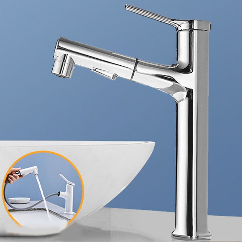 Modern Vessel Faucet Brass Single Handle Low Arc Vessel Faucet for Home Clearhalo 'bathroom_sink_faucets' 'Conjunta de Baño y Conjunta de Grifo' 'Coronamiento de Baño y Dispositivo de Baño' 'Grifo del lavabo del baño' 'Hogar' 'home_improvement' 'home_improvement_bathroom_sink_faucets' 'Mejoras para el hogar' 1200x1200_085a1df4-7acd-47ea-be78-78788a61df2f