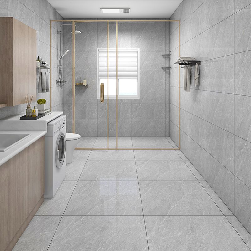 Modern Style Square Floor Tile Waterproof Straight Edge Polished Floor Tile Clearhalo 'Floor Tiles & Wall Tiles' 'floor_tiles_wall_tiles' 'Flooring 'Home Improvement' 'home_improvement' 'home_improvement_floor_tiles_wall_tiles' Walls and Ceiling' 1200x1200_085ec4b6-170f-475e-927f-8041f0e2cc32