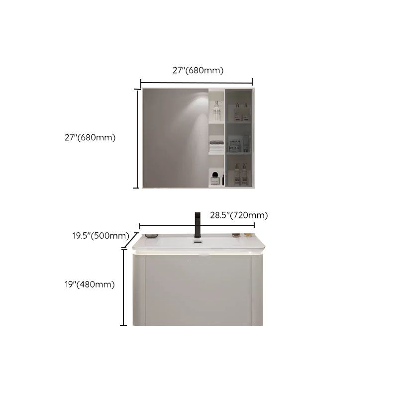 White Rectangular Single-Sink Open Console with Sink Set Sink Included Clearhalo 'Bathroom Remodel & Bathroom Fixtures' 'Bathroom Vanities' 'bathroom_vanities' 'Home Improvement' 'home_improvement' 'home_improvement_bathroom_vanities' 1200x1200_0862656d-342c-4d2d-9262-22d434f2ddf7