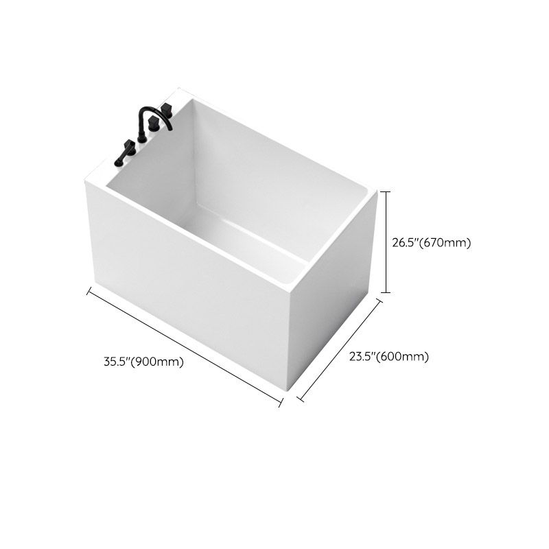 Modern Corner White Acrylic Bathtub Rectangle with Drain Bath Tub Clearhalo 'Bathroom Remodel & Bathroom Fixtures' 'Bathtubs' 'Home Improvement' 'home_improvement' 'home_improvement_bathtubs' 'Showers & Bathtubs' 1200x1200_0893bc12-dc3e-40f3-b8b7-6466744ecfe9