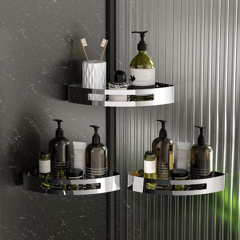 Polished Chrome Modern Bathroom Accessory Set Stainless Steel Triangle Bath Shelf Clearhalo 'Bathroom Hardware Sets' 'Bathroom Hardware' 'Bathroom Remodel & Bathroom Fixtures' 'bathroom_hardware_sets' 'Home Improvement' 'home_improvement' 'home_improvement_bathroom_hardware_sets' 1200x1200_08955a26-9e2b-4bd4-a55f-74203e124b25