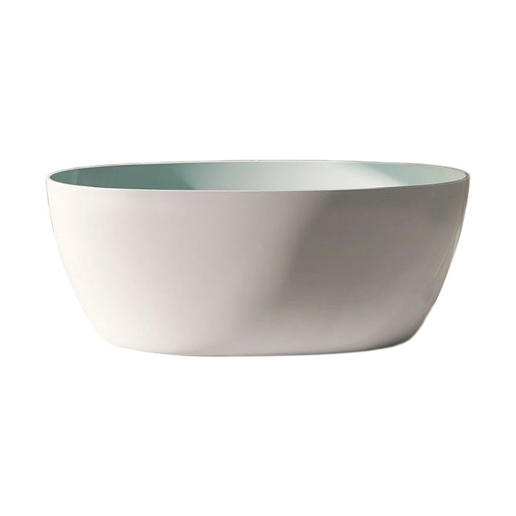 Modern Style Freestanding Bathtub Single Oval Acrylic Bathtub for Bathroom Clearhalo 'Bathroom Remodel & Bathroom Fixtures' 'Bathtubs' 'Home Improvement' 'home_improvement' 'home_improvement_bathtubs' 'Showers & Bathtubs' 1200x1200_08b4e2f9-9156-4340-8759-a5f07610c122