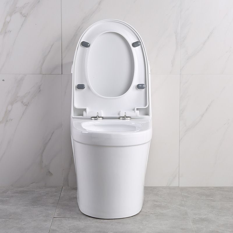 White Modern Flush Toilet Ceramic Elong One-Piece Toilet with Slow Close Seat Clearhalo 'Bathroom Remodel & Bathroom Fixtures' 'Home Improvement' 'home_improvement' 'home_improvement_toilets' 'Toilets & Bidets' 'Toilets' 1200x1200_08f19bd1-45fa-4ae4-afcb-ee3af75eeeb6