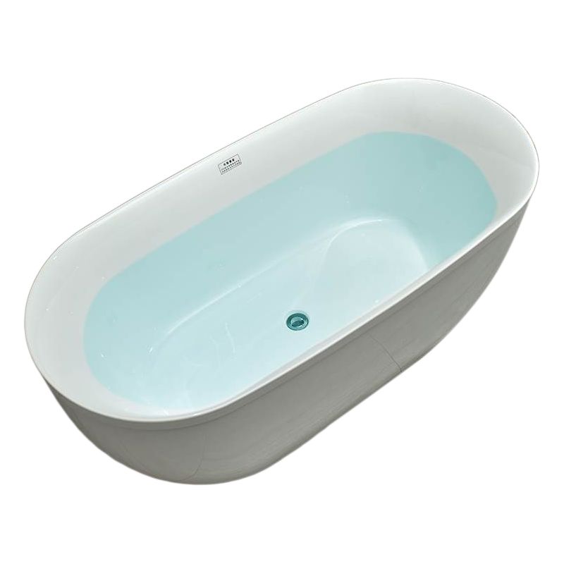 Freestanding Soaking Bathtub Antique Finish Modern Oval Bath Tub Clearhalo 'Bathroom Remodel & Bathroom Fixtures' 'Bathtubs' 'Home Improvement' 'home_improvement' 'home_improvement_bathtubs' 'Showers & Bathtubs' 1200x1200_0917c571-7254-4377-a6f7-37f8d9edcf47