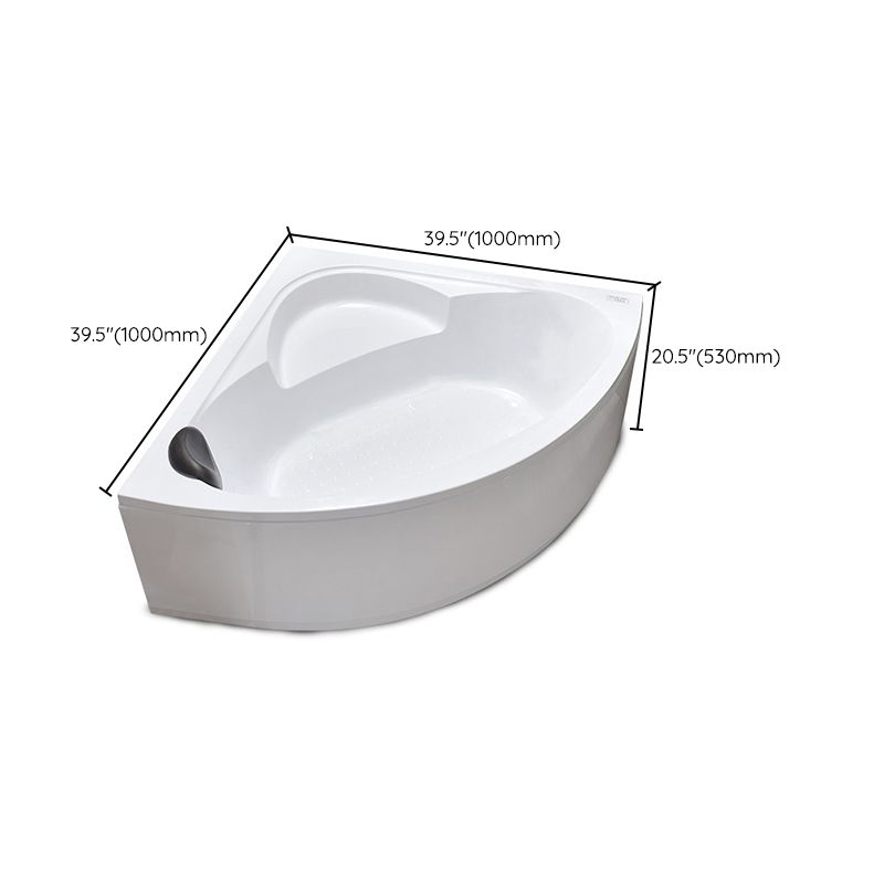 Flat Bottom Soaking Bathtub Antique Finish Corner Modern Bath Tub Clearhalo 'Bathroom Remodel & Bathroom Fixtures' 'Bathtubs' 'Home Improvement' 'home_improvement' 'home_improvement_bathtubs' 'Showers & Bathtubs' 1200x1200_09220792-c234-4601-8d5a-686ed8dfcf14