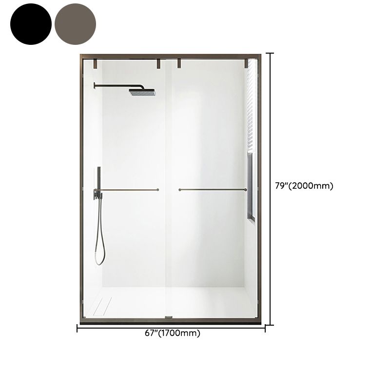 Transparent Double Sliding Shower Bath Door Scratch Resistant Shower Doors Clearhalo 'Bathroom Remodel & Bathroom Fixtures' 'Home Improvement' 'home_improvement' 'home_improvement_shower_tub_doors' 'Shower and Tub Doors' 'shower_tub_doors' 'Showers & Bathtubs' 1200x1200_0939b74d-5de5-48d4-ad40-655a84796407