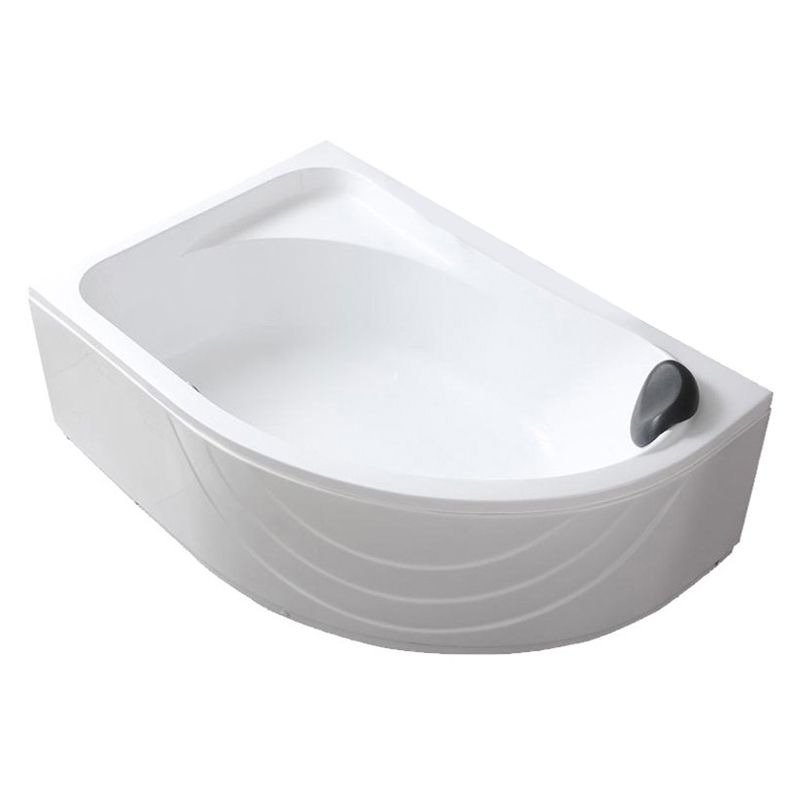 Modern White Corner Bath Acrylic Center-Back Soaking Bathtub Clearhalo 'Bathroom Remodel & Bathroom Fixtures' 'Bathtubs' 'Home Improvement' 'home_improvement' 'home_improvement_bathtubs' 'Showers & Bathtubs' 1200x1200_095a2bc7-ca1d-482b-8677-f9f13ade4657