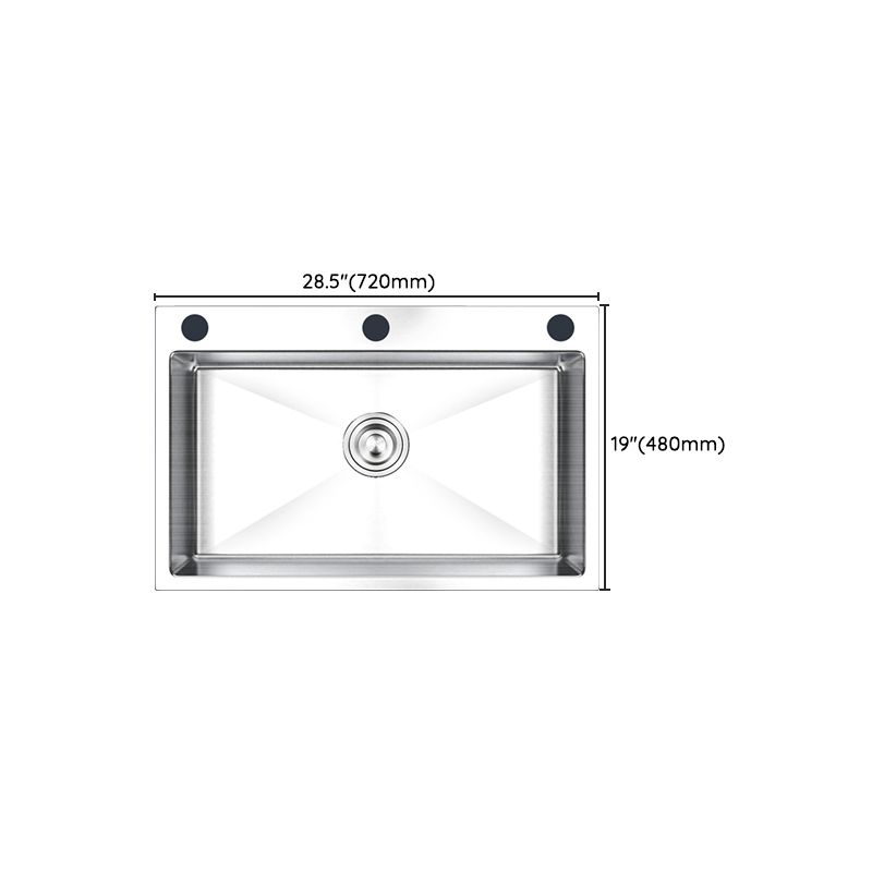 Stainless Steel Kitchen Sink Rectangular Shape Kitchen Sink with Drain Assembly Clearhalo 'Home Improvement' 'home_improvement' 'home_improvement_kitchen_sinks' 'Kitchen Remodel & Kitchen Fixtures' 'Kitchen Sinks & Faucet Components' 'Kitchen Sinks' 'kitchen_sinks' 1200x1200_09699219-3b56-447c-8065-f57112399abf