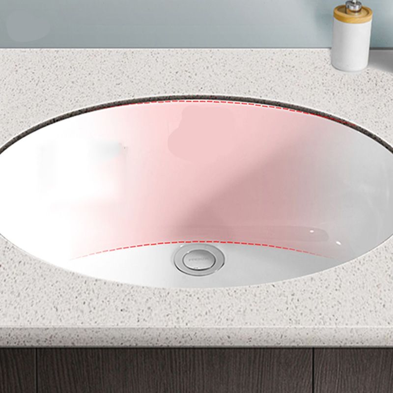 Modern Style Bathroom Sink Overflow Hole Design Oval Ceramic Bathroom Sink Clearhalo 'Bathroom Remodel & Bathroom Fixtures' 'Bathroom Sinks & Faucet Components' 'Bathroom Sinks' 'bathroom_sink' 'Home Improvement' 'home_improvement' 'home_improvement_bathroom_sink' 1200x1200_0978c273-9bd4-4fdd-9b7f-a3d03aa857a3