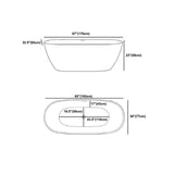 Oval Freestanding Bath Tub Modern Acrylic Bathtub for Bathroom Clearhalo 'Bathroom Remodel & Bathroom Fixtures' 'Bathtubs' 'Home Improvement' 'home_improvement' 'home_improvement_bathtubs' 'Showers & Bathtubs' 1200x1200_0985baa7-b4b0-4f31-a972-933b546b430d