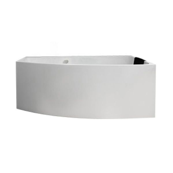 White Corner Bath Freestanding Acrylic Soaking Modern Bathtub Clearhalo 'Bathroom Remodel & Bathroom Fixtures' 'Bathtubs' 'Home Improvement' 'home_improvement' 'home_improvement_bathtubs' 'Showers & Bathtubs' 1200x1200_098d7fe0-3611-470e-afaf-9ccadaf4e974