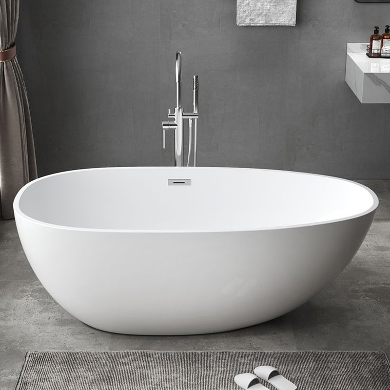 Antique Finish Stand Alone Bathtub Oval Soaking Modern Bath Tub Clearhalo 'Bathroom Remodel & Bathroom Fixtures' 'Bathtubs' 'Home Improvement' 'home_improvement' 'home_improvement_bathtubs' 'Showers & Bathtubs' 1200x1200_09911093-cc1b-490e-8b37-0d90ff4d9fda