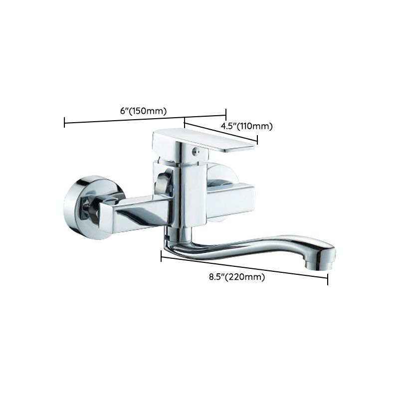 Centerset Bathroom Sink Faucet Single-handle Swivel Spout Centerset Faucet Clearhalo 'Bathroom Remodel & Bathroom Fixtures' 'Bathroom Sink Faucets' 'Bathroom Sinks & Faucet Components' 'bathroom_sink_faucets' 'Home Improvement' 'home_improvement' 'home_improvement_bathroom_sink_faucets' 1200x1200_09935c50-e603-4fc4-b78a-6417f23d0086