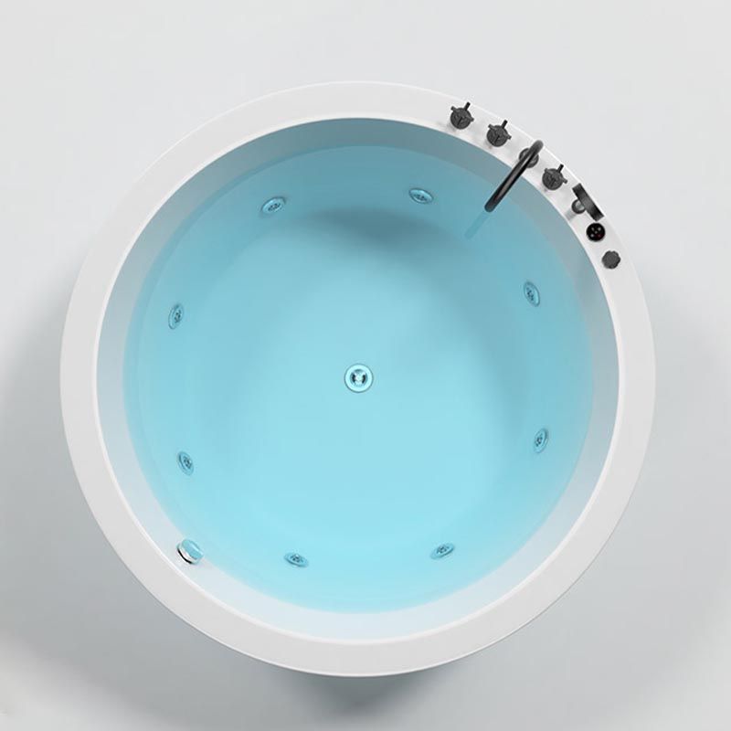 Modern Round Drop-in Bath Tub Acrylic Soaking Bathtub in White Clearhalo 'Bathroom Remodel & Bathroom Fixtures' 'Bathtubs' 'Home Improvement' 'home_improvement' 'home_improvement_bathtubs' 'Showers & Bathtubs' 1200x1200_09ac2425-6fff-43ff-a336-41e675f7ec8b