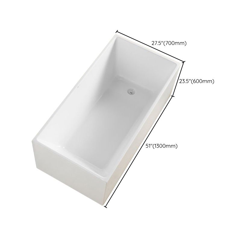 Soaking Back to Wall Bathtub Antique Finish Acrylic Bath Tub Clearhalo 'Bathroom Remodel & Bathroom Fixtures' 'Bathtubs' 'Home Improvement' 'home_improvement' 'home_improvement_bathtubs' 'Showers & Bathtubs' 1200x1200_09b05410-7d61-44ac-ade6-38eefd0f0681