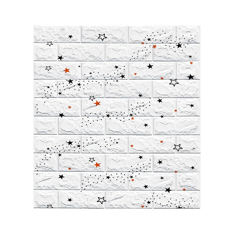 Modern Wall Paneling Foam Peel and Stick 3D Embossed Indoor Wall Panel Clearhalo 'Flooring 'Home Improvement' 'home_improvement' 'home_improvement_wall_paneling' 'Wall Paneling' 'wall_paneling' 'Walls & Ceilings' Walls and Ceiling' 1200x1200_09c1deef-8e44-457c-97f8-857a837e9384
