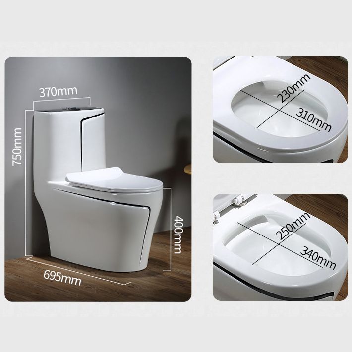 Floor Mount Flush Toilet Skirted Traditional One-Piece Toilet with Slow Close Seat Clearhalo 'Bathroom Remodel & Bathroom Fixtures' 'Home Improvement' 'home_improvement' 'home_improvement_toilets' 'Toilets & Bidets' 'Toilets' 1200x1200_0a09f861-ca93-4109-95e0-7b5dfa43a611