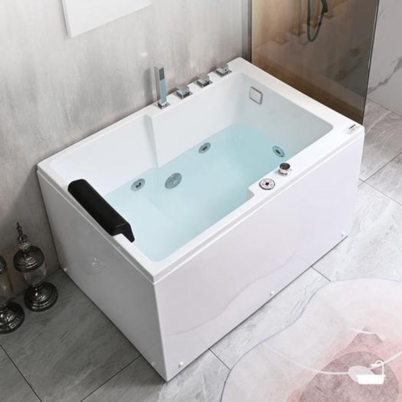 Modern Acrylic Rectangular Tub 29.53-inch Wide Soaking Bathtub Clearhalo 'Bathroom Remodel & Bathroom Fixtures' 'Bathtubs' 'Home Improvement' 'home_improvement' 'home_improvement_bathtubs' 'Showers & Bathtubs' 1200x1200_0a103711-e46e-4b36-a6cc-bbf9f343bcfd