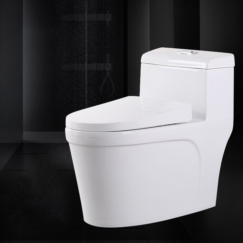 White Modern Flush Toilet Ceramic Elong One-Piece Toilet with Slow Close Seat Clearhalo 'Bathroom Remodel & Bathroom Fixtures' 'Home Improvement' 'home_improvement' 'home_improvement_toilets' 'Toilets & Bidets' 'Toilets' 1200x1200_0a201e77-857a-4e86-8d5b-4130f345d723