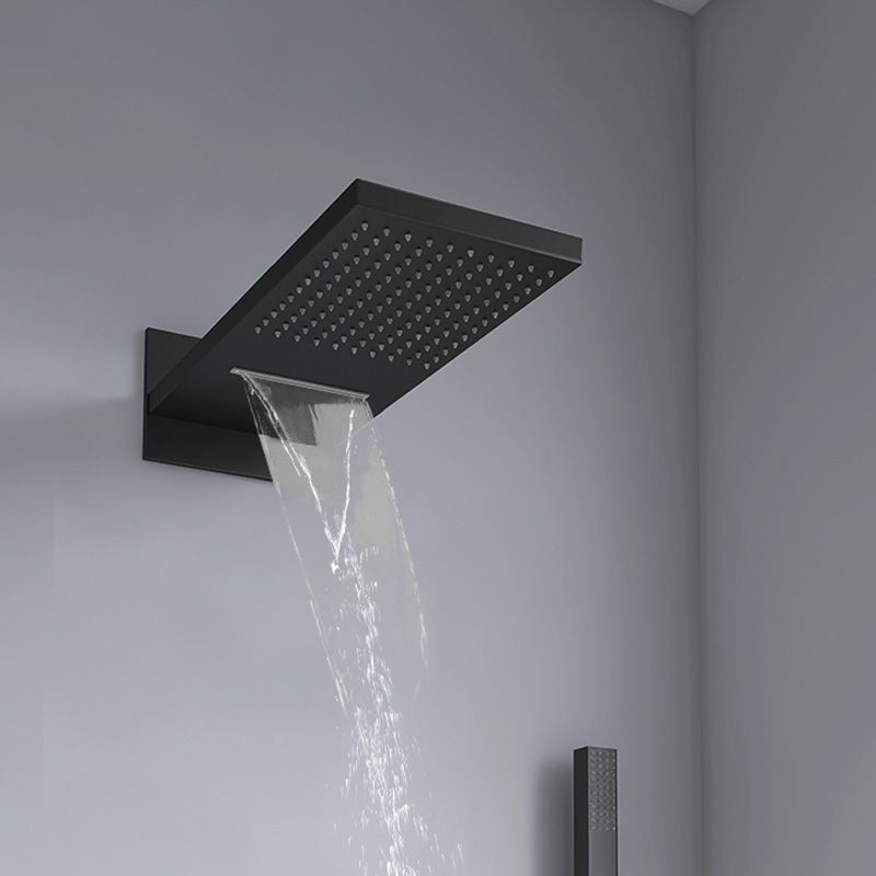 Modern Shower Set Handheld Shower Head Wall Mounted Shower System Clearhalo 'Bathroom Remodel & Bathroom Fixtures' 'Home Improvement' 'home_improvement' 'home_improvement_shower_faucets' 'Shower Faucets & Systems' 'shower_faucets' 'Showers & Bathtubs Plumbing' 'Showers & Bathtubs' 1200x1200_0a527424-dd11-4bfe-8b3d-09f7685ab9e4