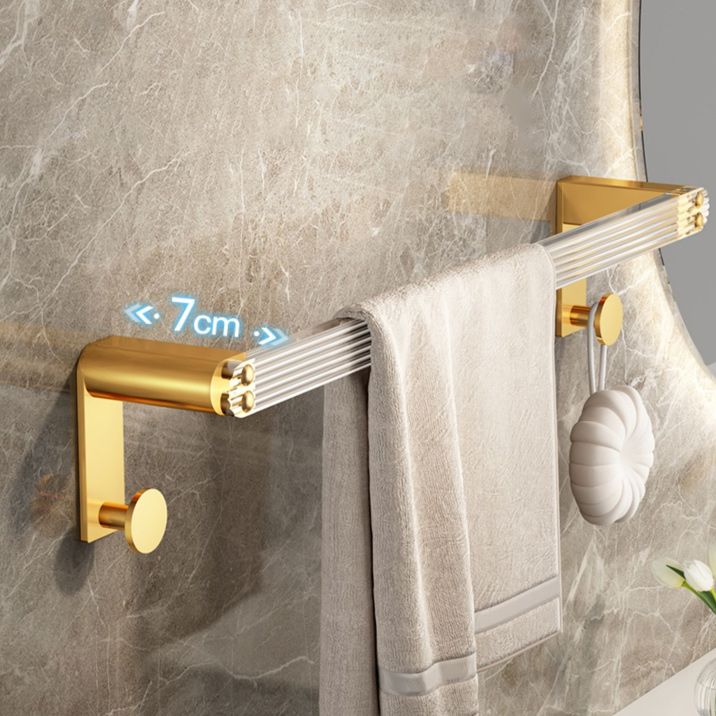 Modern Golden Bathroom Accessory As Individual Or As a Set with Bath Shelf Clearhalo 'Bathroom Hardware Sets' 'Bathroom Hardware' 'Bathroom Remodel & Bathroom Fixtures' 'bathroom_hardware_sets' 'Home Improvement' 'home_improvement' 'home_improvement_bathroom_hardware_sets' 1200x1200_0ae22a7b-1f30-419f-833a-69913cc4924c