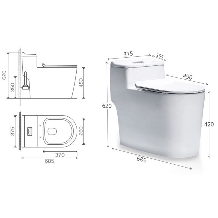 Modern One Piece Toilet Bowl Floor Mount Flush Toilet with Seat Clearhalo 'Bathroom Remodel & Bathroom Fixtures' 'Home Improvement' 'home_improvement' 'home_improvement_toilets' 'Toilets & Bidets' 'Toilets' 1200x1200_0b0096bc-d01a-4684-a4bb-bd427f777ab8