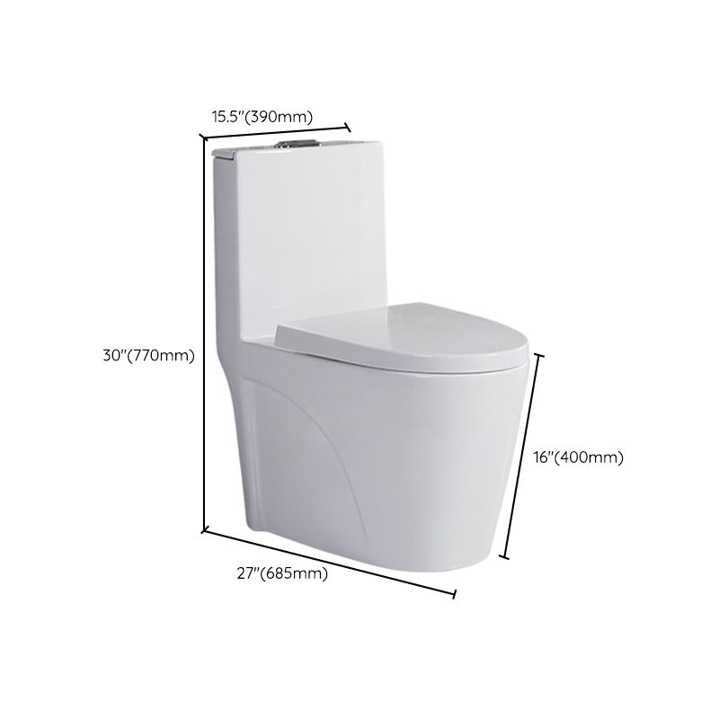 Modern Siphon Jet Toilet Floor Mount Flush Toilet with Toilet Seat Clearhalo 'Bathroom Remodel & Bathroom Fixtures' 'Home Improvement' 'home_improvement' 'home_improvement_toilets' 'Toilets & Bidets' 'Toilets' 1200x1200_0b168889-a32c-4381-b78e-9131e85f4f47