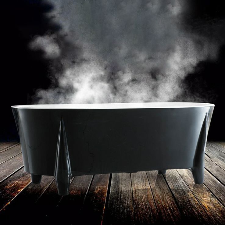 Modern Acrylic Oval Bathtub Freestanding Soaking Bathtub for Bathroom Clearhalo 'Bathroom Remodel & Bathroom Fixtures' 'Bathtubs' 'Home Improvement' 'home_improvement' 'home_improvement_bathtubs' 'Showers & Bathtubs' 1200x1200_0b1f5061-6e5d-49a0-b209-412fd03096aa