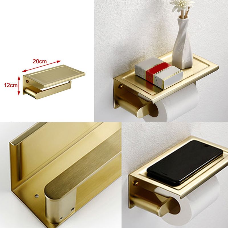 Brushed Brass Metal Bathroom Accessory As Individual Or As a Set Clearhalo 'Bathroom Hardware Sets' 'Bathroom Hardware' 'Bathroom Remodel & Bathroom Fixtures' 'bathroom_hardware_sets' 'Home Improvement' 'home_improvement' 'home_improvement_bathroom_hardware_sets' 1200x1200_0b37b3b8-3dac-4279-811e-0ea62fa55b87