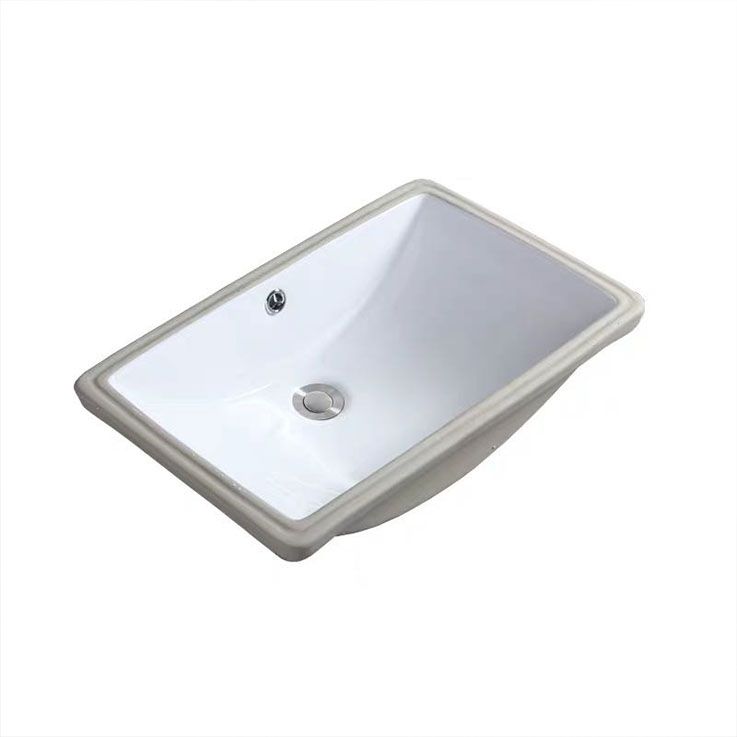 Bathroom Sink Ceramic Rod Handle Faucet Anti-spill Bathroom Sink Clearhalo 'Bathroom Remodel & Bathroom Fixtures' 'Bathroom Sinks & Faucet Components' 'Bathroom Sinks' 'bathroom_sink' 'Home Improvement' 'home_improvement' 'home_improvement_bathroom_sink' 1200x1200_0b398a60-d293-4922-ad38-595e7c7a0b4a