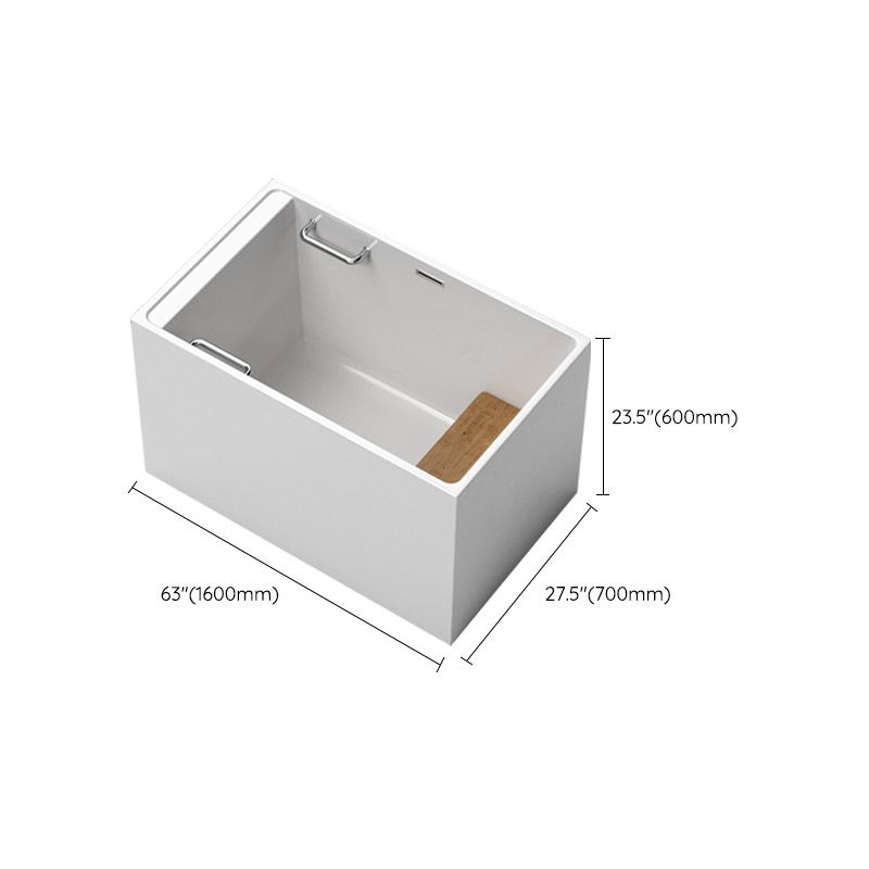 Modern Corner White Acrylic Bathtub Rectangle with Drain Bath Tub Clearhalo 'Bathroom Remodel & Bathroom Fixtures' 'Bathtubs' 'Home Improvement' 'home_improvement' 'home_improvement_bathtubs' 'Showers & Bathtubs' 1200x1200_0b4ae480-a948-4446-9d0c-cdb2732c562f