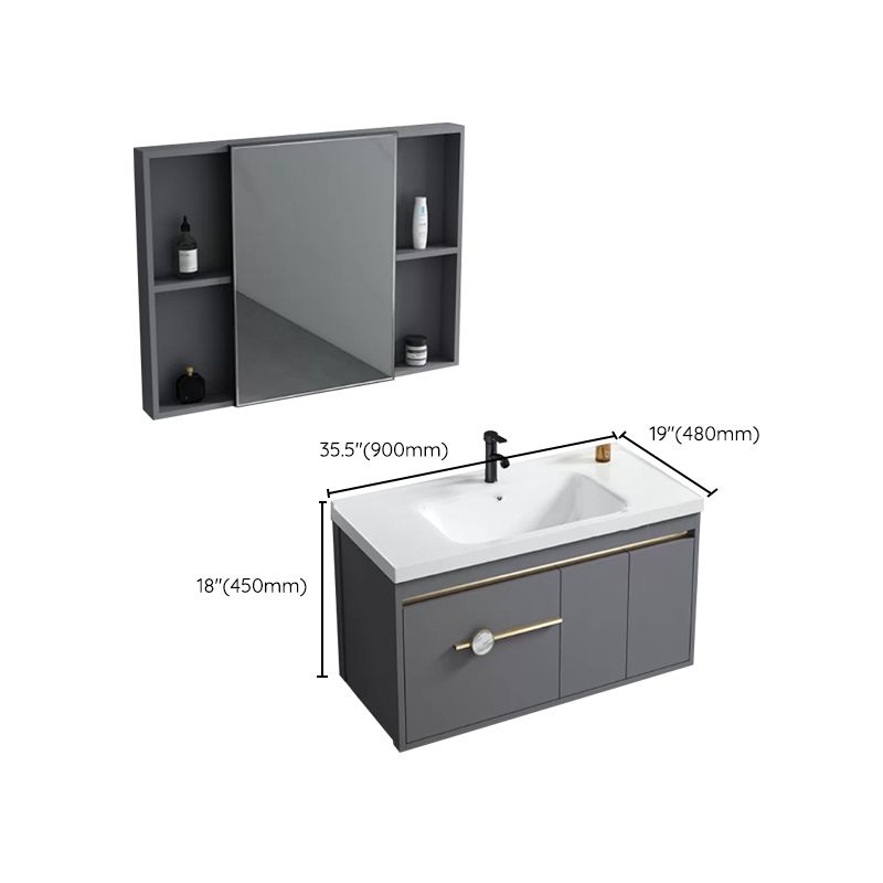 Glam Bathroom Vanity Set Wall Mount Faucet Included Bathroom Sink Vanity Clearhalo 'Bathroom Remodel & Bathroom Fixtures' 'Bathroom Vanities' 'bathroom_vanities' 'Home Improvement' 'home_improvement' 'home_improvement_bathroom_vanities' 1200x1200_0b6b1362-4277-4fec-a746-2fed90265c72