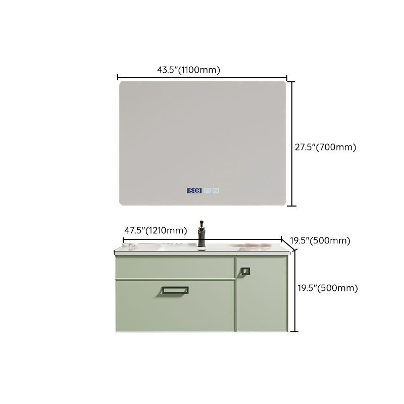 Wall Mount Faucet Included Bath Vanity with Mirror Sink Doors for Bathroom Clearhalo 'Bathroom Remodel & Bathroom Fixtures' 'Bathroom Vanities' 'bathroom_vanities' 'Home Improvement' 'home_improvement' 'home_improvement_bathroom_vanities' 1200x1200_0b71c982-b8d5-47d1-a4ab-4fd2fc4ff06f